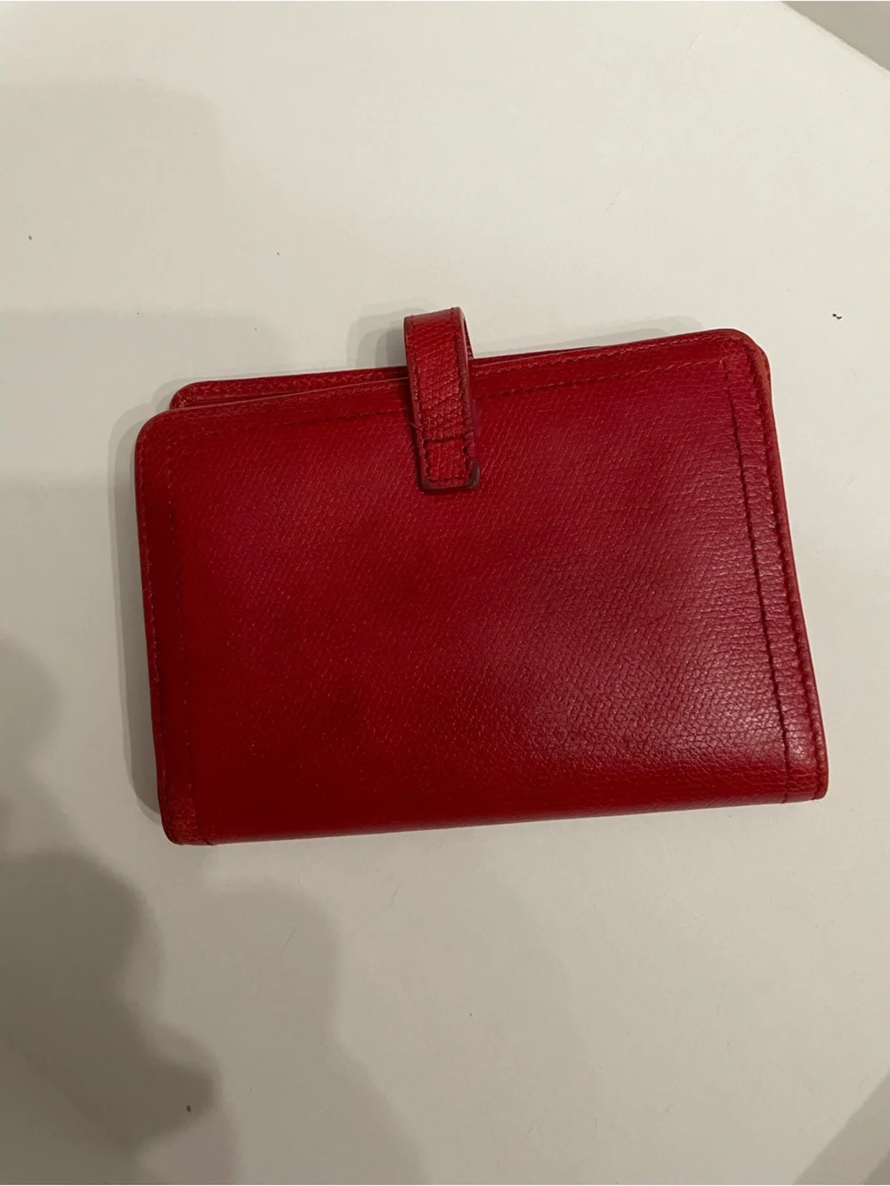 Coach vintage y2k Red Leather Compact Wallet euc comps $175 and up clean